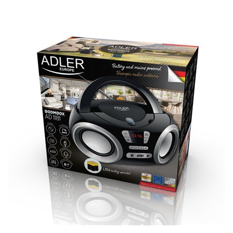 Adler | AD 1181 | CD Boombox | Speakers | USB connectivity - 7